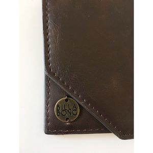Billabong leather checkbook wallet